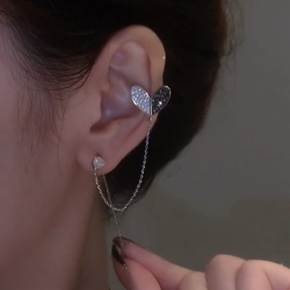 Love Tassel Ear Bone Clip In One Simple And Versatile, ear rings